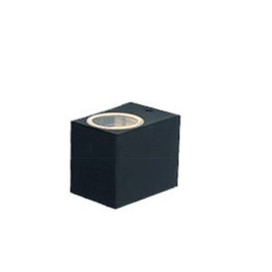 SunFlux Sort væglampe 9,8×6,7×8 IP44 m. GU10 LED