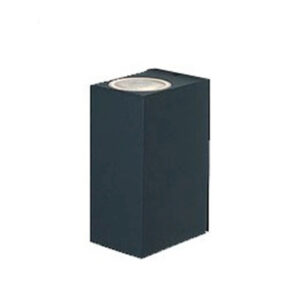 SunFlux Sort væglampe 9,8×6,7×14,5 IP44 m. 2x GU10