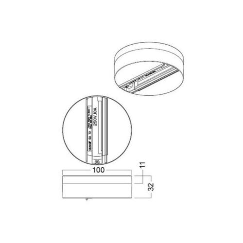 3F SunFlux loftroset fix point GA70 Hvid global