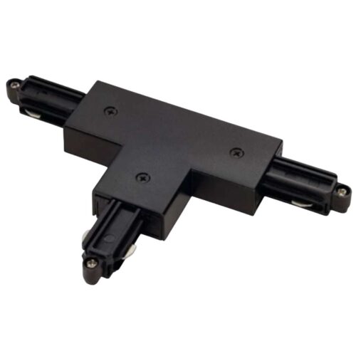 1Fase SLV skinne T-Stykke (Sort)