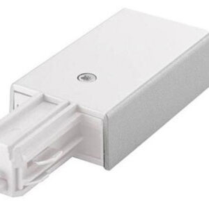 SLV 1F 230VAC tilslutning stykke med jord -Hvid
