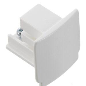 3Fase skinne Endestykke (Hvid)