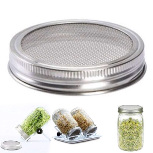 Rustfrit låg, holder, bakke og stofpose