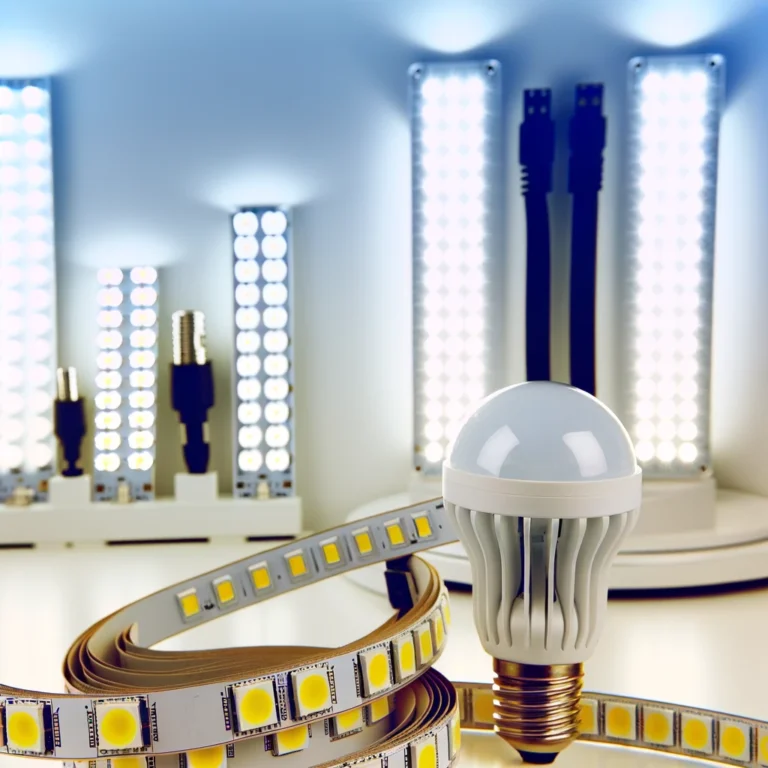 led strips og led pære