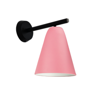 Capelo væglampe B1 H170 Rosa RAL 3015 sort base