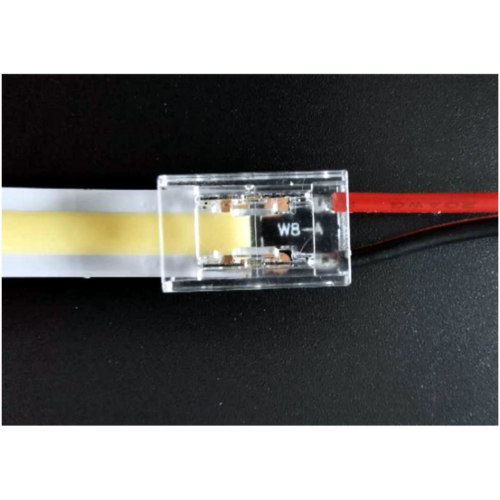 Presse stik med 50cm kabel for 8mm COB strips