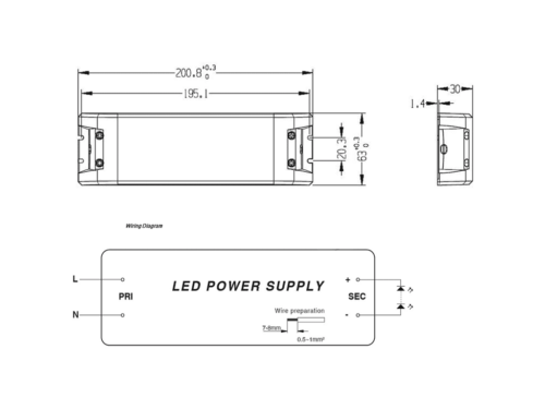 Snappy LED driver 12V 100W Dæmpbar
