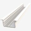 Alu profil til LED strips for indbygning Hvid Alu profil