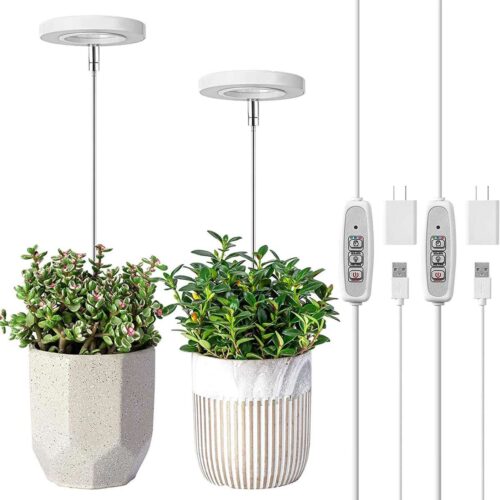 Vækstlys lampe - Hvid fuldspektrum m timer