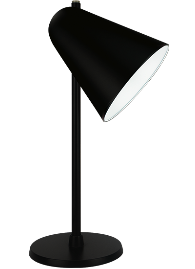 black table lamp with black fram1