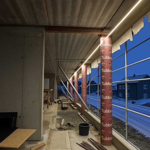 byggeplads belysning led
