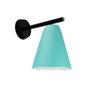 Capelo væglampe B1 H170 Grøn RAL 6027 sort base