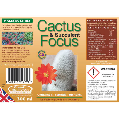 Cactus og Succulent Focus, kaktus gødning