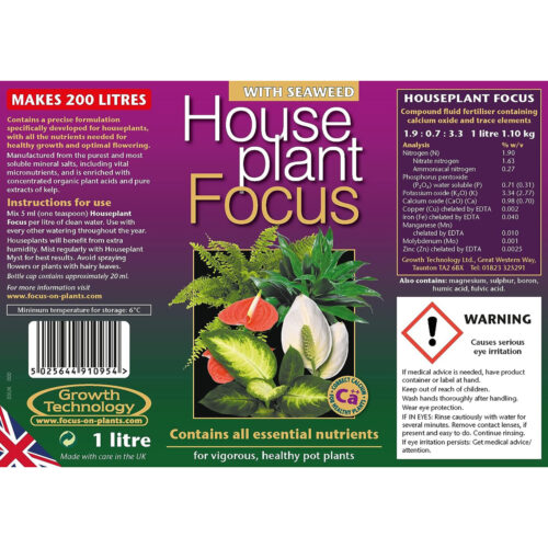 Houseplant Focus - gødning for stueplanter 1L