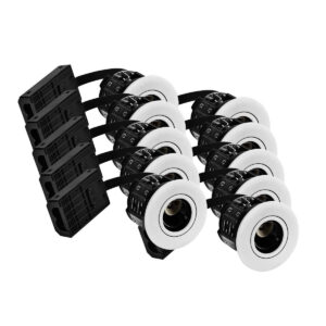 Indbygningsspot SunFlux GU10 Mat Hvid 10stk