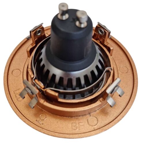 Indbygningsspot GU10 Messing/Bronze