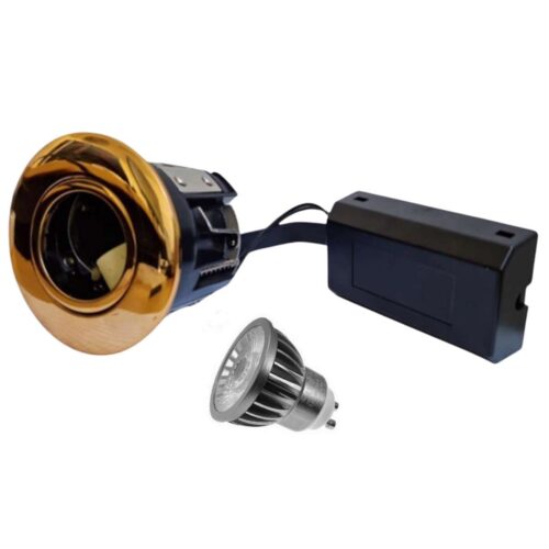 Indbygningsspot GU10 Messing/Bronze