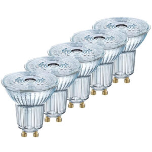 5 stk. Ledvance 830 GU10 LED pære 4,3-4,5W 3000K