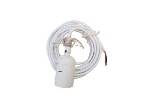 Capelo Hvid stofledning 300cm