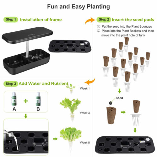 Smart grow garden - Advanceret indendørs køkkenhave - Hydroponisk dyrkning af planter