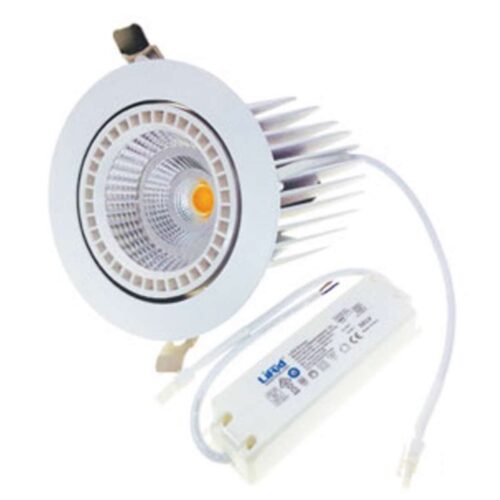 SunFlux LED kipbar loftspot hvid 40W 3000K Ra90