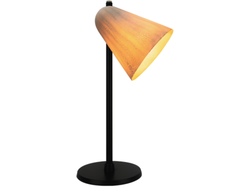 Capelo Sort bordlampe af genbrugsmetal m. resin skærm