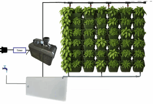 Hydroponisk plantevæg