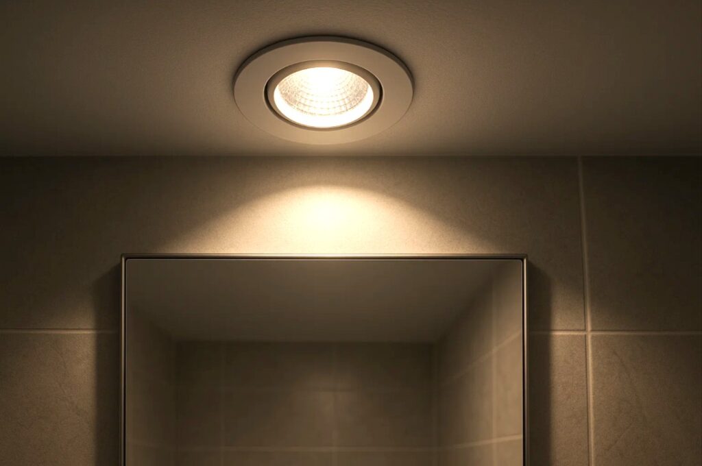 Indbygningsspot til badeværelse med høj RA-værdi