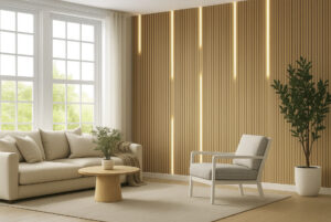 LED-ljus - akustiskt vardagsrum