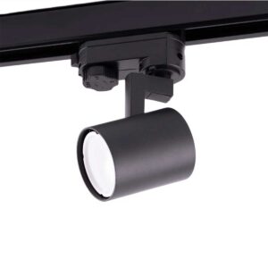3-fas spårspotlight GU10 svart – utan ljuskälla