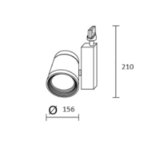 3 fase GU10 sort adapter u lyskilde