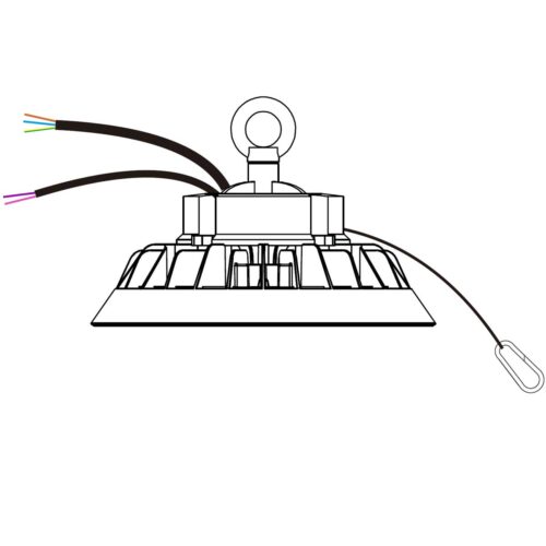 Hal belysning, hi bay, spandelampe 100W