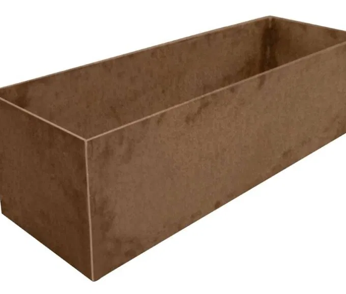 Corten plantekumme i 5mm stålplade, 120x40x40cm - Bild 2