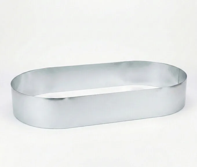 Ovalt højbed i galvaniseret stål, 40 cm højde (uden sneglekant) - Billede 2
