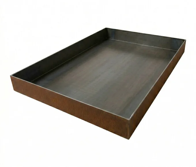 Spejlbassin 3 mm stål, 120x60x10cm - Billede 2