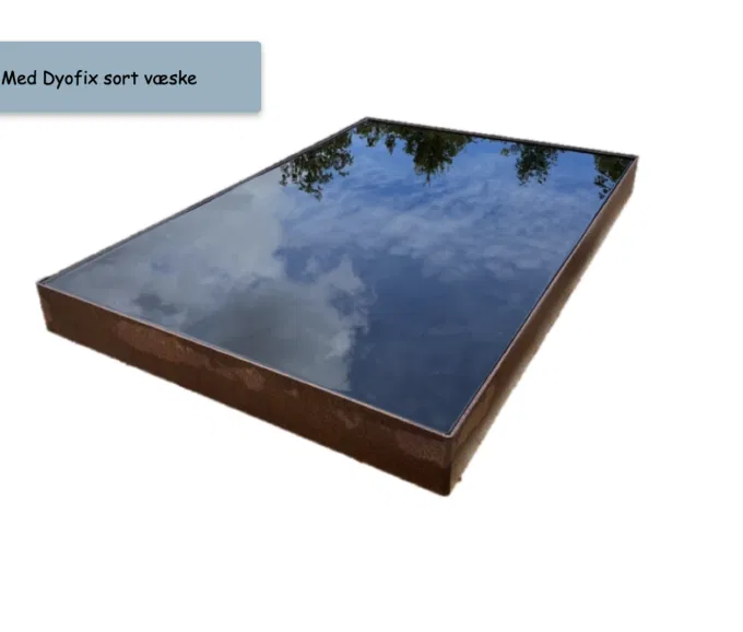 Spejlbassin 5 mm corten stål,120x80x10cm - Billede 2