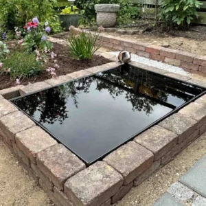 Spejlbassin 5 mm corten stål,120x80x10cm