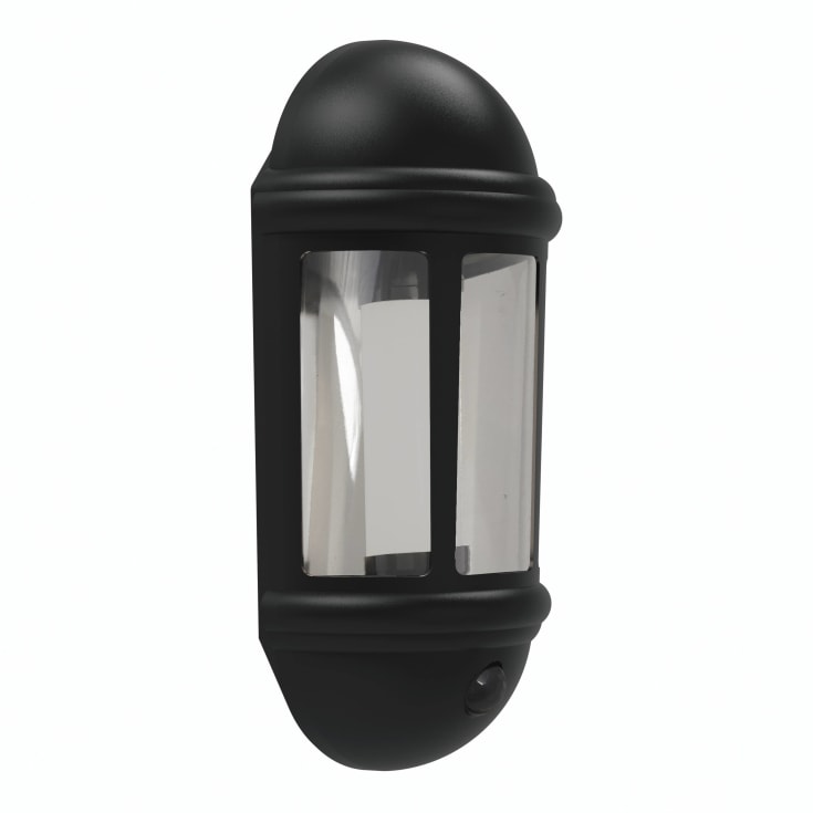 4Lite Halv Lanterne LED PIR 8W/830 400lm IP65 Grafit