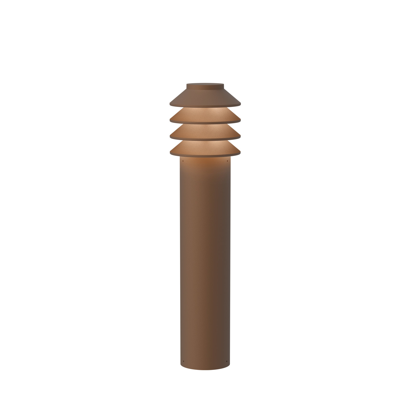 Bysted Garden Pullert LED 3K u/adp, Corten, anker, lang billede 1