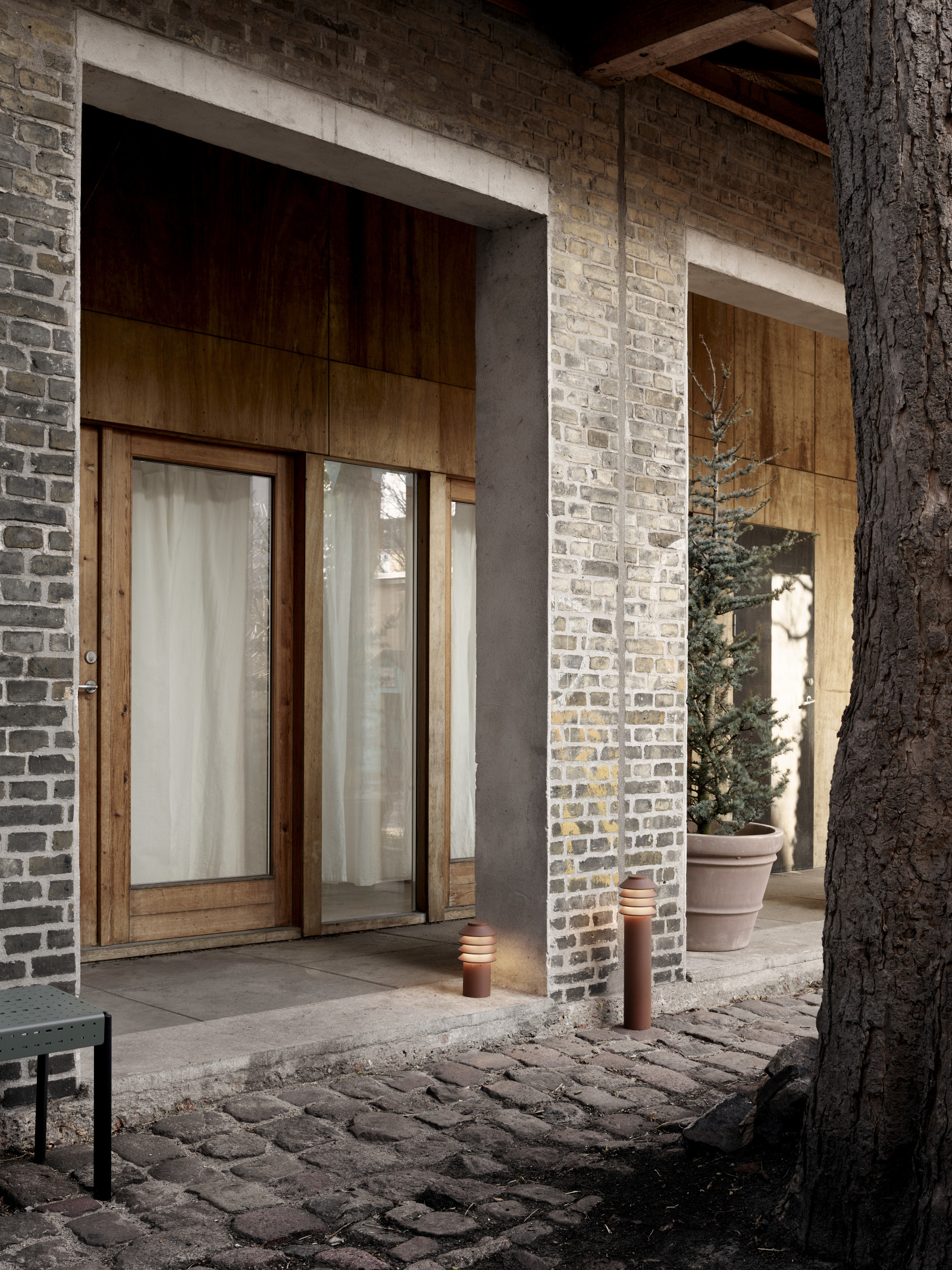 Bysted Garden Pullert LED 3K u/adp, Corten, anker, lang billede 3