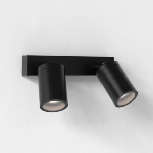 Astro Dartmouth Twin vägglampa 2xGU10, svart, IP54
