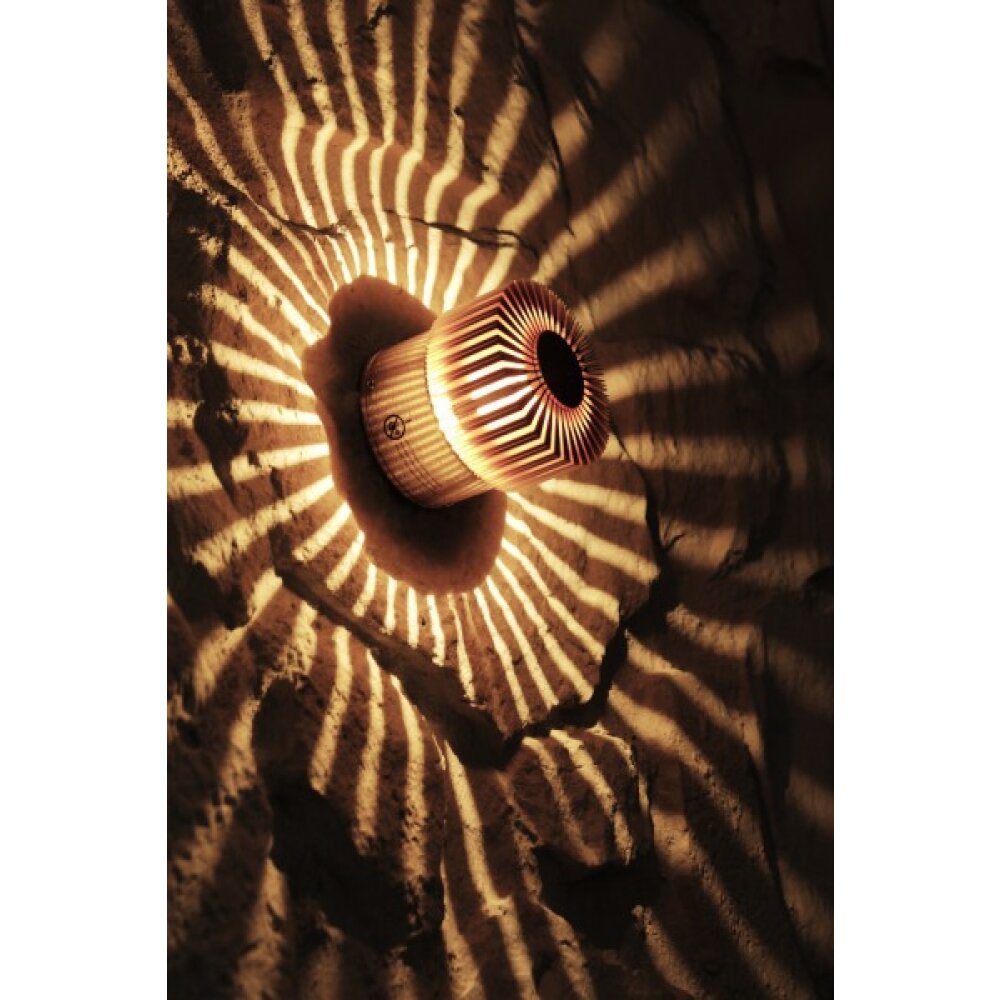 Konstsmide Monza væglampe Power LED 3W, Guldfarvet aluminium