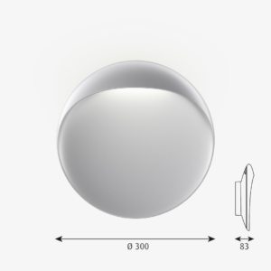 Flindt Væglampe Ø300 16W 2700K Hvid