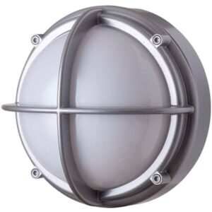 Skotlampe LED 3000K, V2, uafskærmet, opal, alufarvet