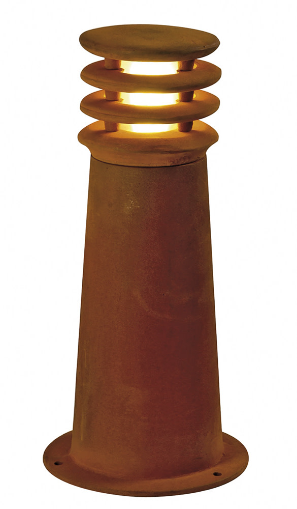 SLV RUSTY 40 udendørs bedlampe i rustlook med E27-fatning
